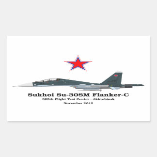 Sukhoi Profile Su-30SM Flanker-C Rechteckiger Aufkleber
