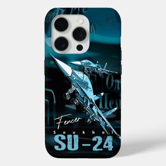 Sukhoi SU24 russischer Jagdjet-Handy Case-Mate iPhone Hülle (Rückseite)