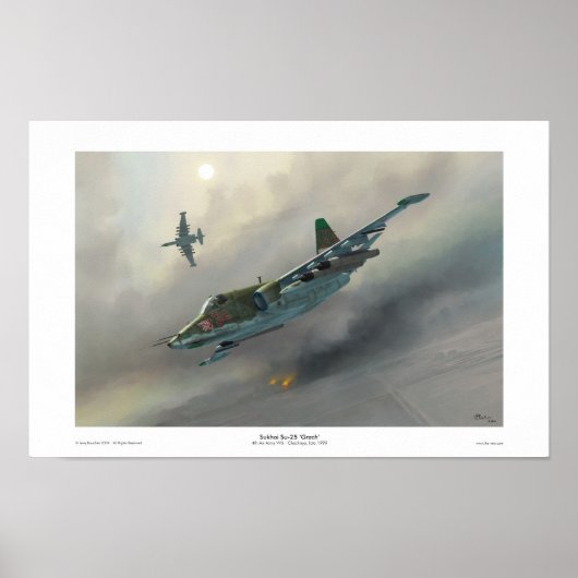Sukhoi Su-25 "Grach" Poster (Vorne)