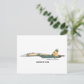 Sukhoi SU-27SK Flanker Postkarte (Stehend Vorderseite)