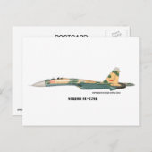 Sukhoi SU-27SK Flanker Postkarte (Vorne/Hinten)
