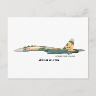 Sukhoi SU-27SK Flanker Postkarte