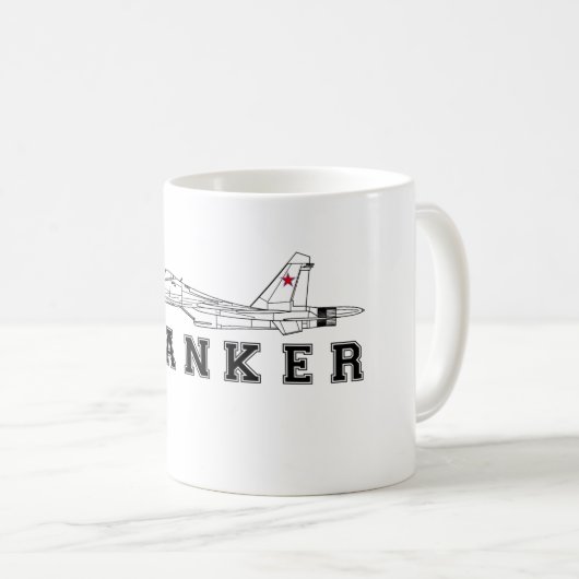 SUKHOI SU-30 FLANKER-RUSSISCHER KAFFEETASSE (VorderseiteRechts)