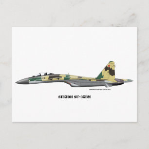 Sukhoi SU-35BM Postkarte