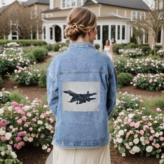 Sukhoi Su-35S Jeansjacke (Hochzeit Rückseite)
