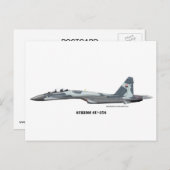 Sukhoi SU-35S Postkarte (Vorne/Hinten)