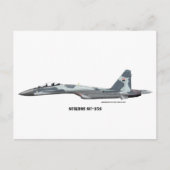Sukhoi SU-35S Postkarte (Vorderseite)