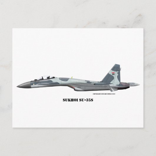 Sukhoi SU-35S Postkarte (Vorderseite)