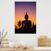 Sukhothai, Wat Mahathat At Sunset Poster (Küche)