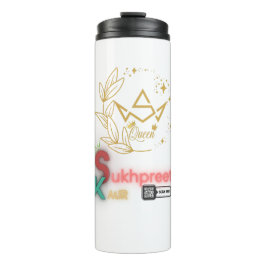 Sukhpreet Kaur Custom Thermal Tumbler - Stilvoll Thermosbecher