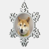 Suki Got Fotovorlage Schneeflocken Zinn-Ornament (Rechts)