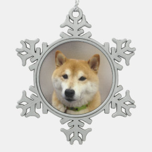 Suki Got Fotovorlage Schneeflocken Zinn-Ornament