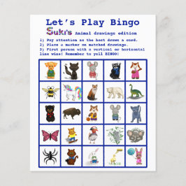 Sukis Animal Drawings Lasse das Play Bingo Party G