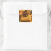 Sukis sonniger Mittagsschlaf Quadratischer Aufkleber (Tasche)