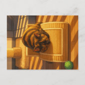 Suki's Sunny Nap Feiertagspostkarte (Vorderseite)