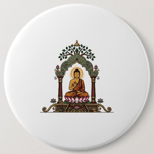 Sukiti Dhamma Meditatives Icon: Minimalistischer B Button (Vorderseite)