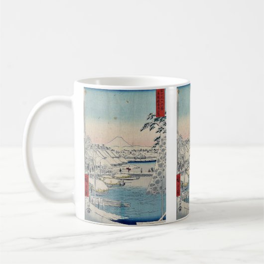 Sukiyabashi die OstHauptstadt durch Ando, Kaffeetasse (Links)