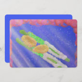 Sukkot ס ו כ ת lustigen Lulav und etrog sukkkah Einladung (Vorne/Hinten)