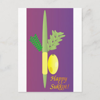Sukkot 4 Minuten Postkarte