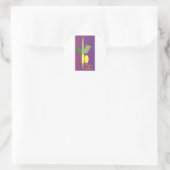 Sukkot 4 Minuten Runder Aufkleber (Tasche)