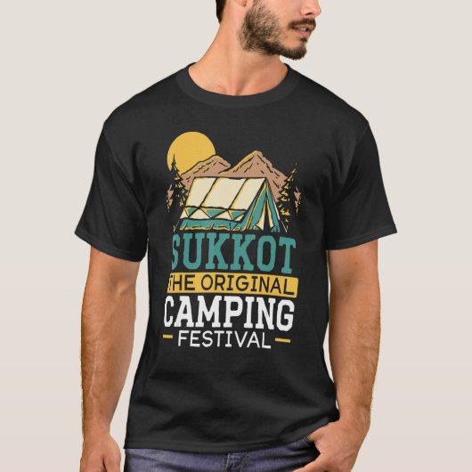Sukkot Das Original Camping Festival Israelite Suk T-Shirt (Vorderseite)