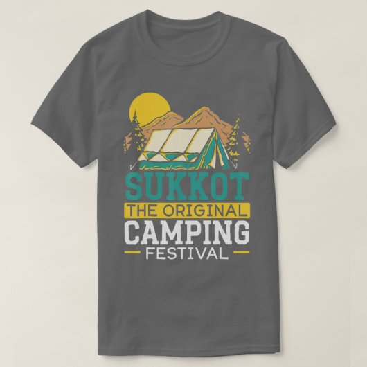 Sukkot Das Original Camping Festival Israelite Suk T-Shirt (Design vorne)