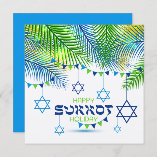 Sukkot Day Gruß Einladung (Vorne/Hinten)