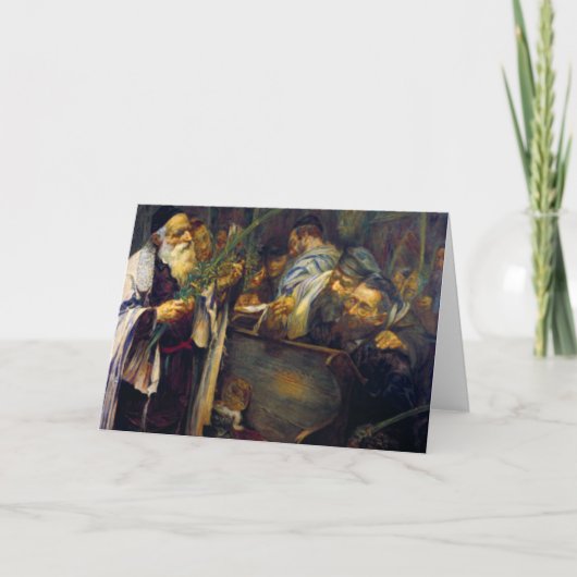 SUKKOT durch Leopold Pilichowski - 1895 Karte (Vorderseite)