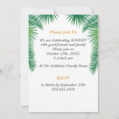 Sukkot Festival Party Sukkah Lulav & Etrog Einladung (Rückseite)