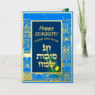 Sukkot-Festparty Sukka Lulav & Etrog Vintage