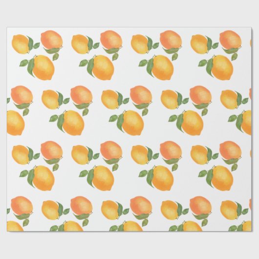 Sukkot-Geschenkverpackung Zitronenmuster Geschenkpapier (Flach)