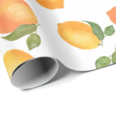 Sukkot-Geschenkverpackung Zitronenmuster Geschenkpapier (Rolleneckpunkt)