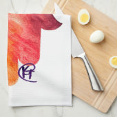 Sukkot Hamsa Art Geschirrtuch (Viertel Falte)