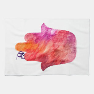 Sukkot Hamsa Art Geschirrtuch