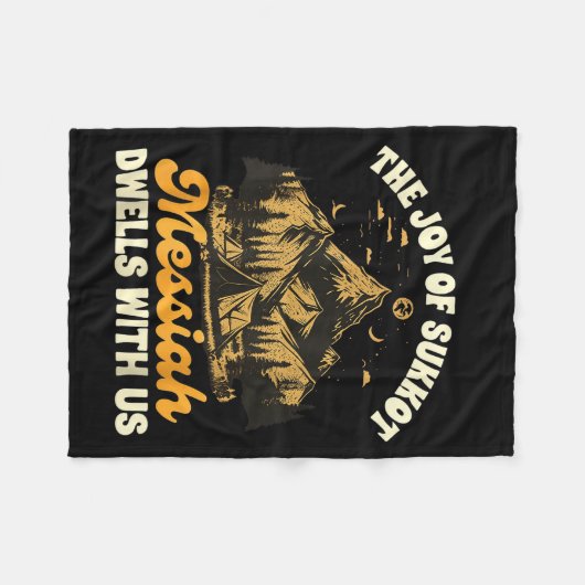 Sukkot Jewihe Joy Of Sukkot Messiah Dwells With Us Fleecedecke (Vorderseite (Horizontal))