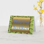 Sukkot jüdisches Fest des Tabernacles-Festes der Karte (Gelbe Blume)