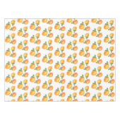 Sukkot-orange-gelbe Zitronenmuster Tischdecke (Vorderseite (Horizontal))