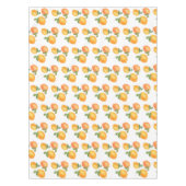 Sukkot-orange-gelbe Zitronenmuster Tischdecke (Vorderseite)