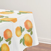 Sukkot-orange-gelbe Zitronenmuster Tischdecke (Beispiel)