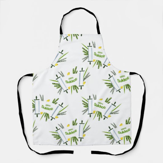 Sukkot-Schürze - klein, mittel, groß - Urlaub Schürze (Vorderseite)