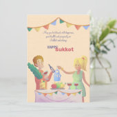 Sukkot Table Grußkarte (Stehend Vorderseite)
