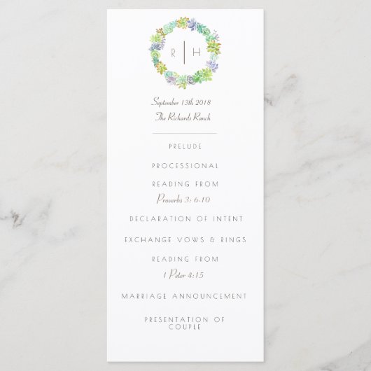 Sukkuläre Bliss Wasserfarbe | Ursprünglich | Progr Programm (Vorderseite)