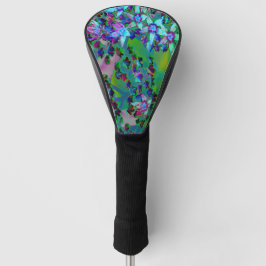 Sukkuläre Blume des Wassers, Lila und blau Golf Headcover
