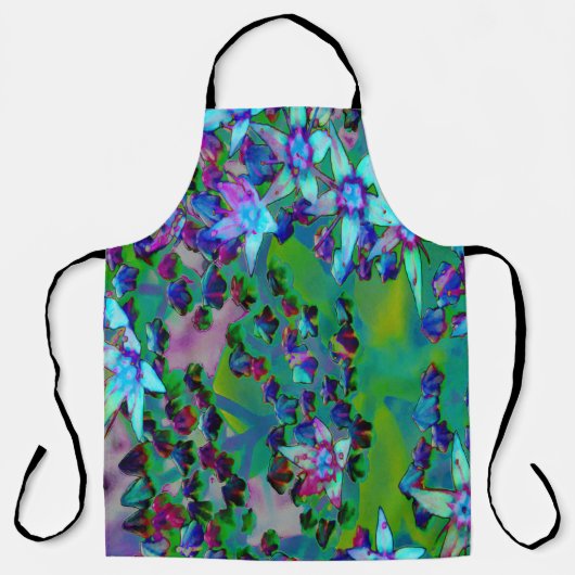 Sukkuläre Blume des Wassers, Lila und blau Schürze (Vorderseite)