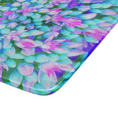 Sukkuläre Blume in Blau und Heiß-Rosa Schneidebrett (Ecke)