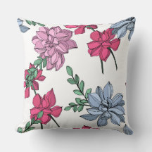 Sukkuläre Blütenpastellfarben arbeiten blau, rosa 