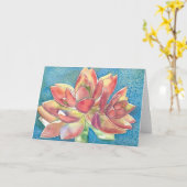 Sukkuläre Graptosedum-Aquarellkarte Karte (Gelbe Blume)