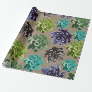 Sukkuläre Imitate Burlap Geschenkpapier