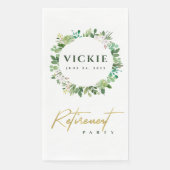 Sukkuläre Kräne Wasserfarbenversorgung Serviette (Vorderseite)