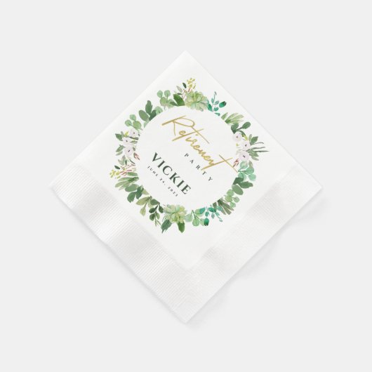 Sukkuläre Kräne Wasserfarbenversorgung Serviette (Ecke)